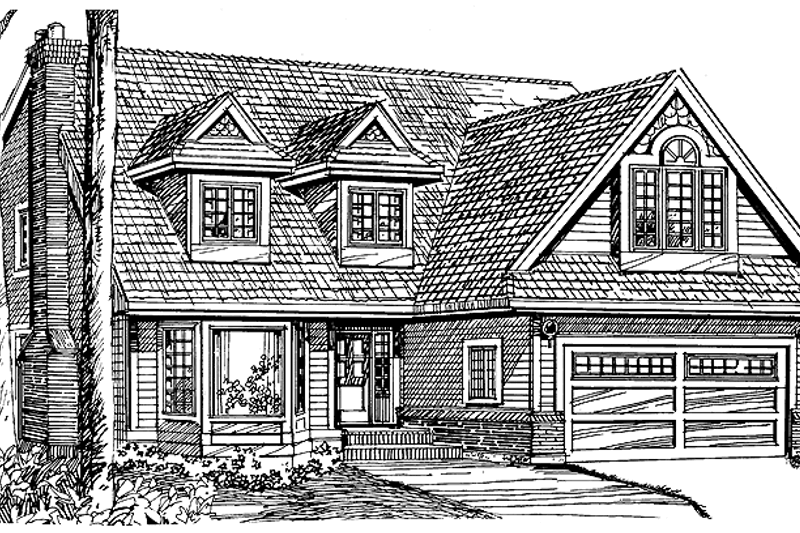 House Blueprint - Victorian Exterior - Front Elevation Plan #47-706