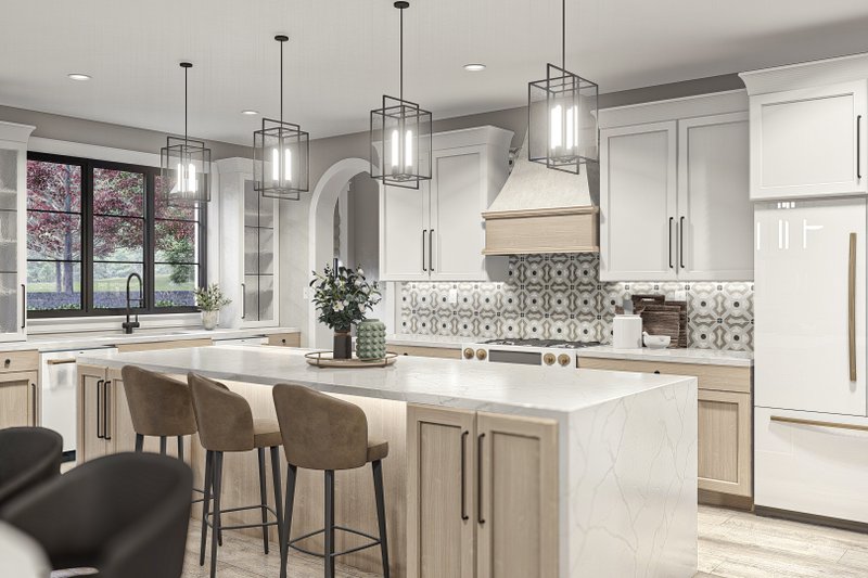 House Blueprint - Interior - Kitchen for Modern House Plan #455-532 - 4 bed, 4.5 bath