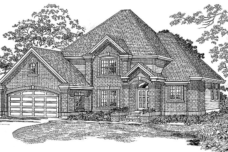 House Plan Design - Traditional Exterior - Front Elevation Plan #47-910