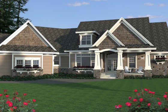 Exterior - Other Elevation for Craftsman House Plan #51-334 - 5 bed, 4.5 bath
