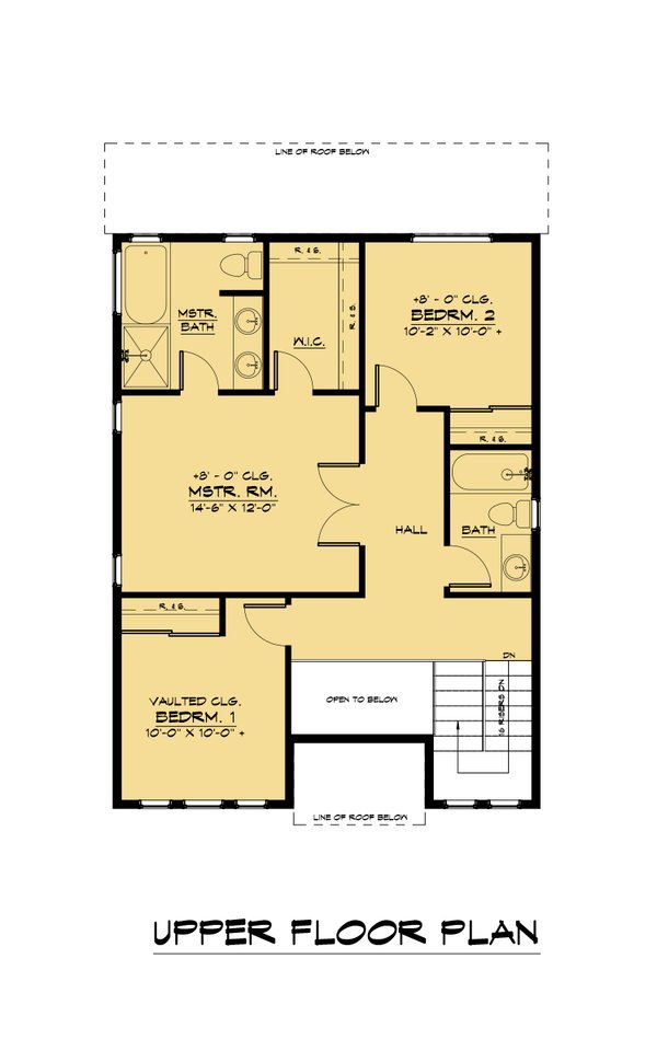 Farmhouse Floor Plan - Upper Floor Plan #1066-221