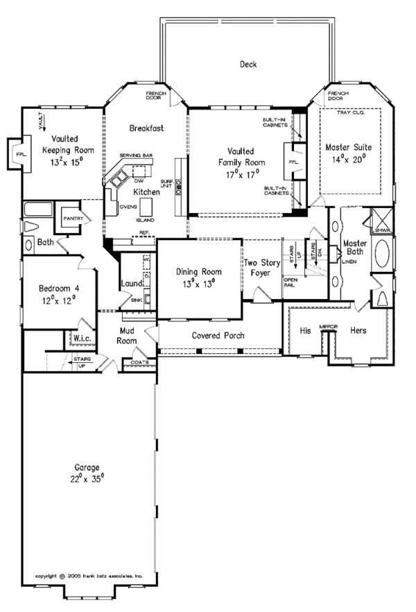 Dream House Plan - Traditional Floor Plan - Main Floor Plan #927-347