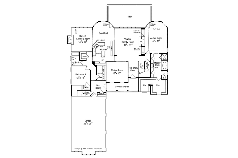 Home Plan - Floor Plan - Main Floor for Traditional House Plan #927-347 - 4 bed, 4 bath