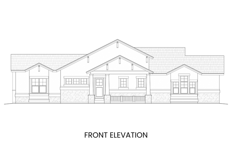 House Design - Exterior - Front Elevation 3 for Craftsman House Plan #1108-7 - 3 bed, 3 bath