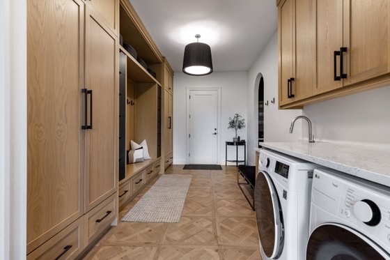 Interior - Laundry for European House Plan #1114-12 - 6 bed, 4.5 bath
