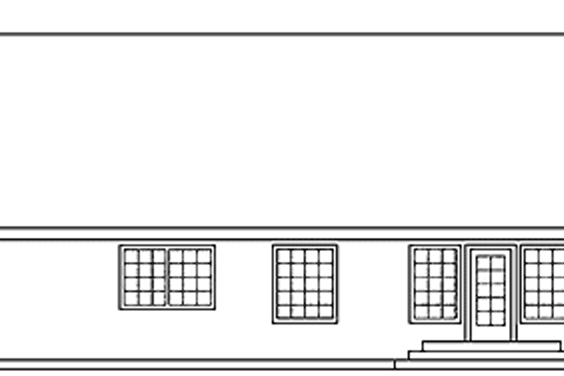 Home Plan - Exterior - Rear Elevation for Country House Plan #60-1020 - 2 bed, 2.5 bath