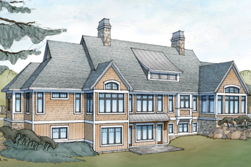 Dream House Plan - Exterior - Rear Elevation for Country House Plan #928-264 - 4 bed, 4.5 bath