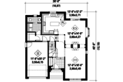 European Style House Plan - 4 Beds 2 Baths 2268 Sq/Ft Plan #25-4568 