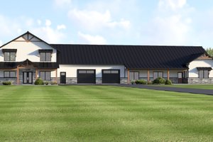 Dream House Plan - Exterior - Front Elevation for Barndominium House Plan #1064-452 - 6 bed, 4.5 bath