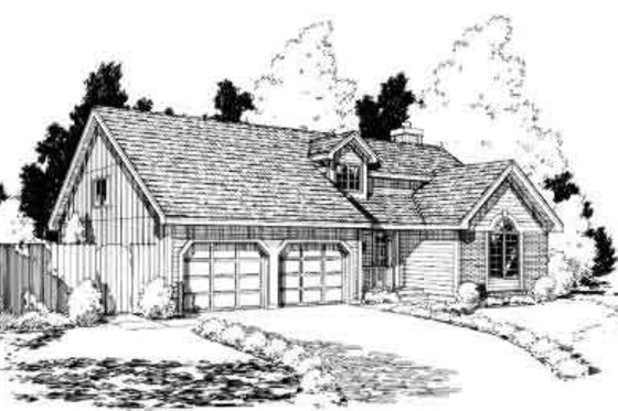 Exterior - Front Elevation for Traditional House Plan #312-232 - 3 bed, 2.5 bath