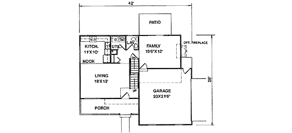 Traditional Floor Plan - Main Floor Plan #116-193