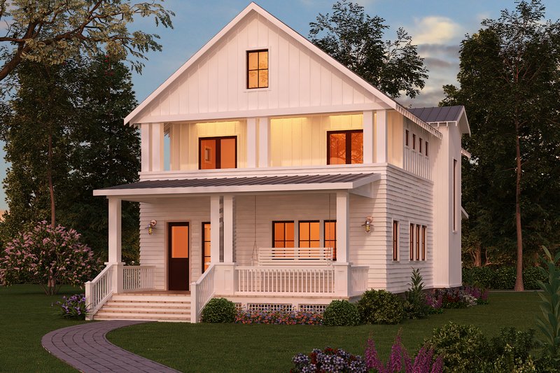 Dream House Plan - Craftsman Exterior - Front Elevation Plan #888-10