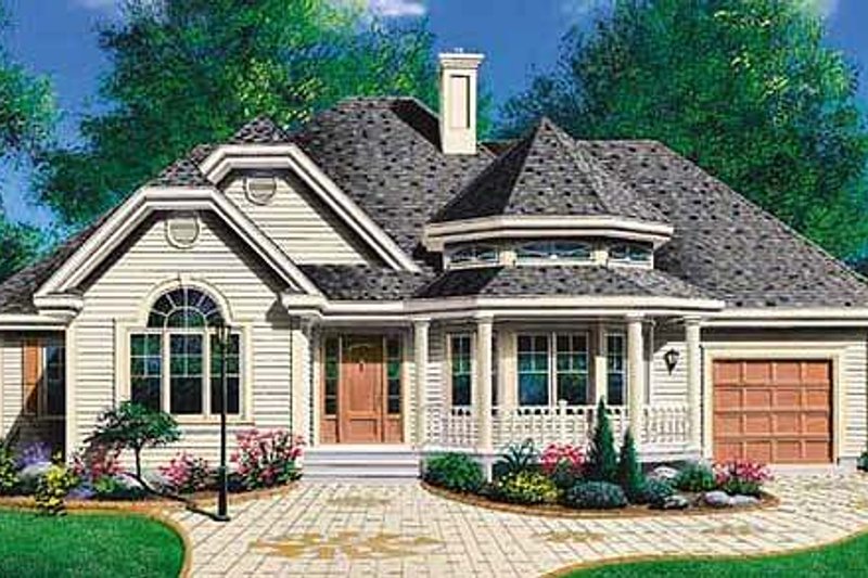 Dream House Plan - Country Exterior - Front Elevation Plan #23-1011
