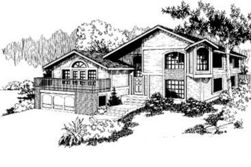 Home Plan - Bungalow Exterior - Front Elevation Plan #60-320
