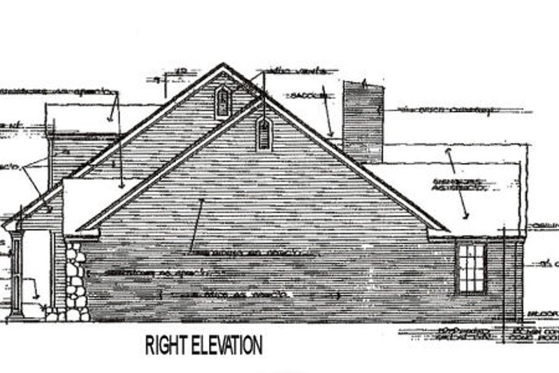 Dream House Plan - Exterior - Other Elevation 1 for Traditional House Plan #310-626 - 4 bed, 3.5 bath