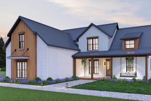 Exterior - Front Elevation 3 for Traditional House Plan #119-438 - 3 bed, 2.5 bath