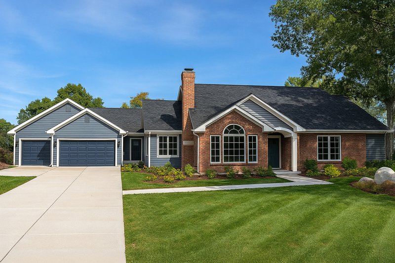 Home Plan - Traditional Exterior - Front Elevation Plan #124-857