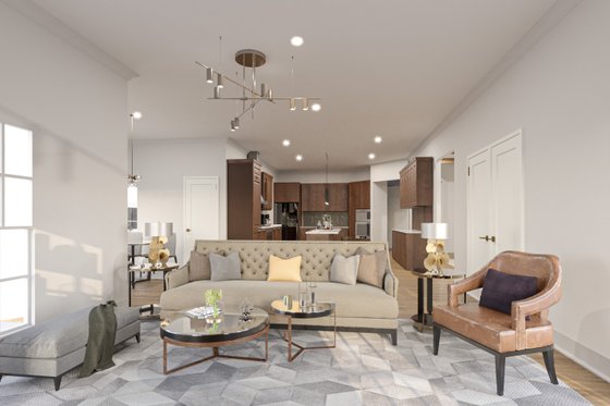 Interior - Family Room 2 for Farmhouse House Plan #54-103 - 5 bed, 5.5 bath