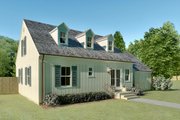 Colonial Style House Plan - 3 Beds 2.5 Baths 1486 Sq/Ft Plan #489-7 