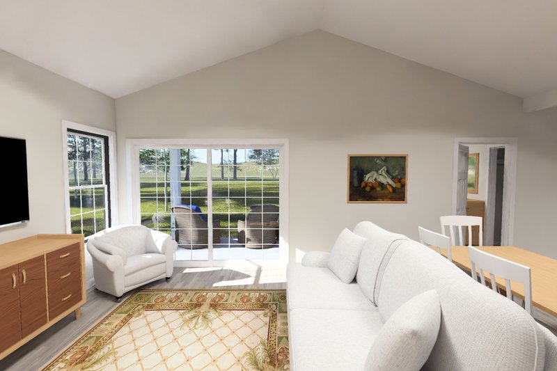 Architectural House Design - Interior - Family Room 1 for Cottage House Plan #513-2467 - 4 bed, 3 bath