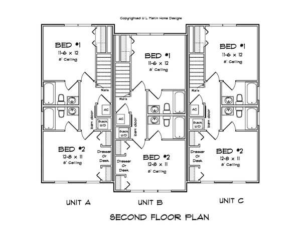 House Blueprint - Cottage Floor Plan - Upper Floor Plan #513-2250