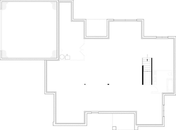 Home Plan - European Floor Plan - Lower Floor Plan #23-2884