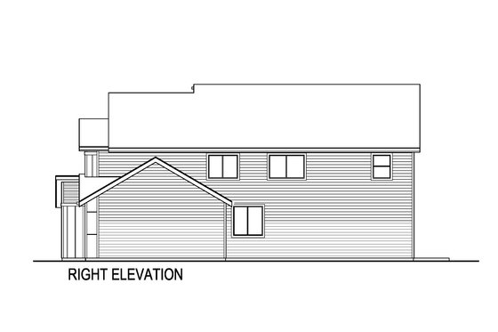 Exterior - Other Elevation 1 for Contemporary House Plan #569-81 - 5 bed, 3 bath