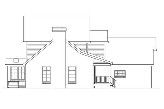 Exterior - Other Elevation for Farmhouse House Plan #124-176 - 3 bed, 2.5 bath