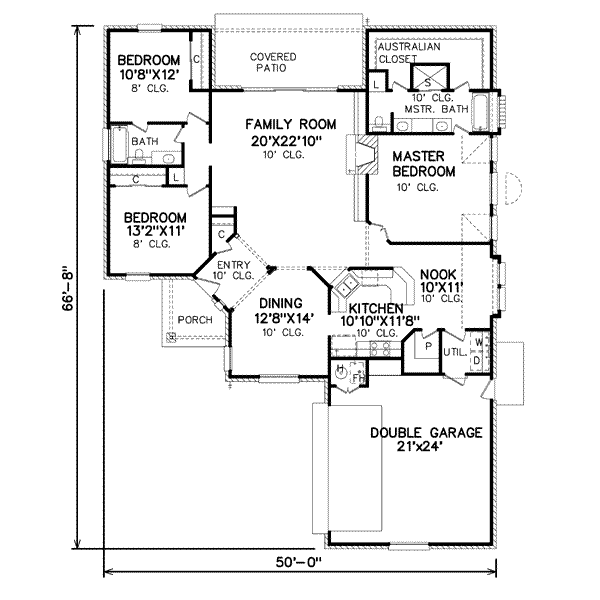 Traditional Floor Plan - Main Floor Plan #65-255