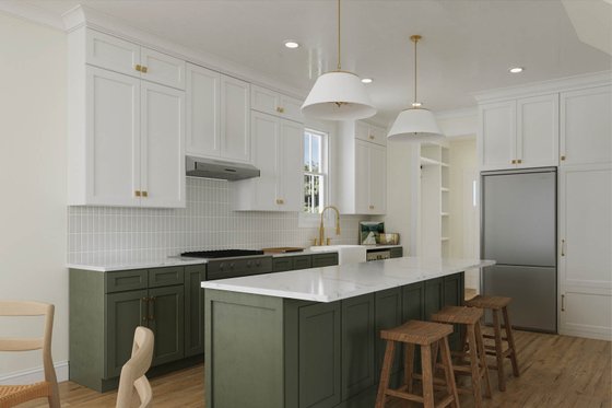 Interior - Kitchen for Farmhouse House Plan #461-107 - 4 bed, 3 bath