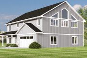 Farmhouse Style House Plan - 4 Beds 3.5 Baths 4276 Sq/Ft Plan #1064-397 Exterior 