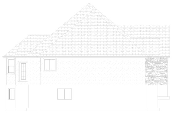 Exterior - Other Elevation 2 for Traditional House Plan #1060-107 - 3 bed, 2.5 bath