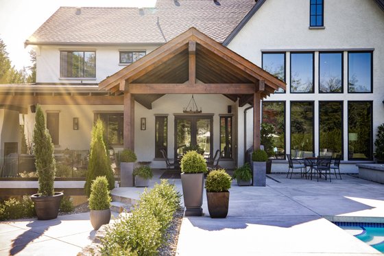 Exterior - Rear Elevation 2 for European House Plan #1114-19 - 6 bed, 4.5 bath