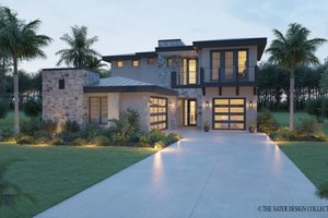 Dream House Plan - Exterior - Front Elevation for Contemporary House Plan #930-552 - 5 bed, 4.5 bath