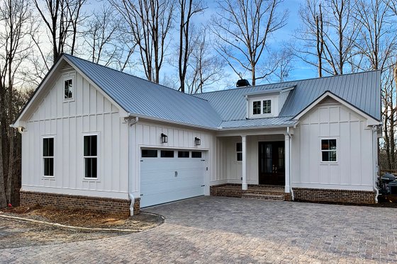 Exterior - Front Elevation 3 for Farmhouse House Plan #437-97 - 3 bed, 3.5 bath