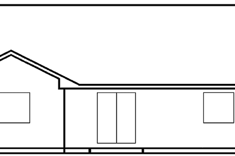 House Plan Design - Exterior - Rear Elevation for Country House Plan #60-1014 - 4 bed, 3.5 bath