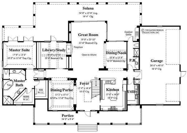 Home Plan - Traditional Floor Plan - Main Floor Plan #930-339