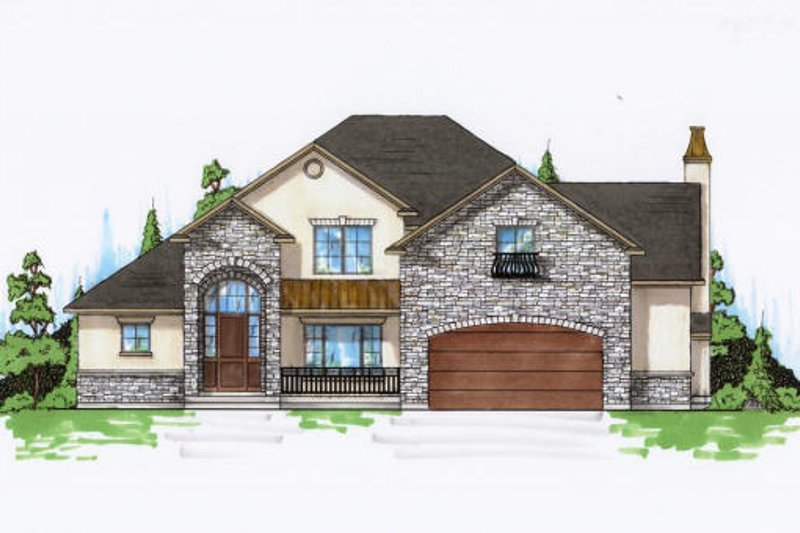 Traditional Style House Plan - 3 Beds 4.5 Baths 3258 Sq/Ft Plan #5-457