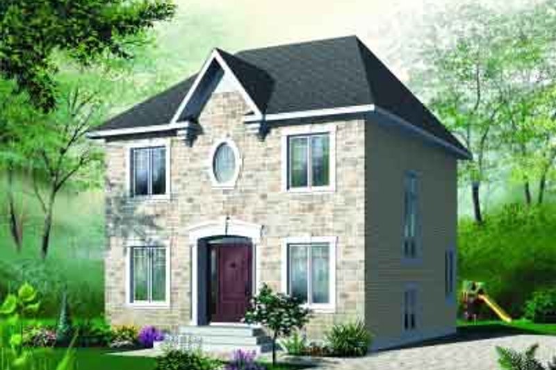Dream House Plan - European Exterior - Front Elevation Plan #23-548