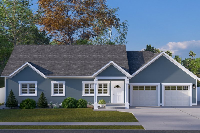 Architectural House Design - Exterior - Front Elevation 4 for Craftsman House Plan #1060-461 - 3 bed, 3 bath