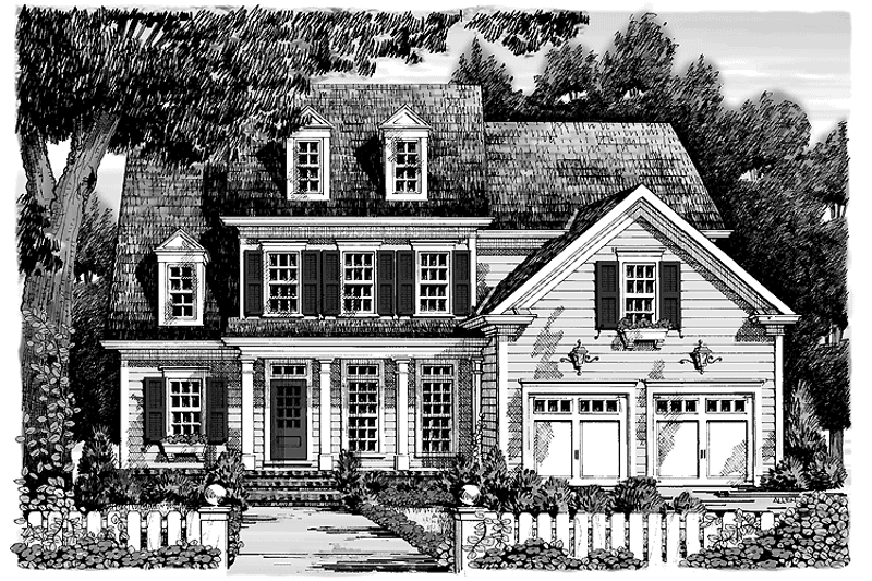 Dream House Plan - Exterior - Front Elevation 3 for Classical House Plan #927-894 - 3 bed, 2.5 bath