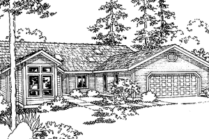 Architectural House Design - Traditional Exterior - Front Elevation Plan #997-13