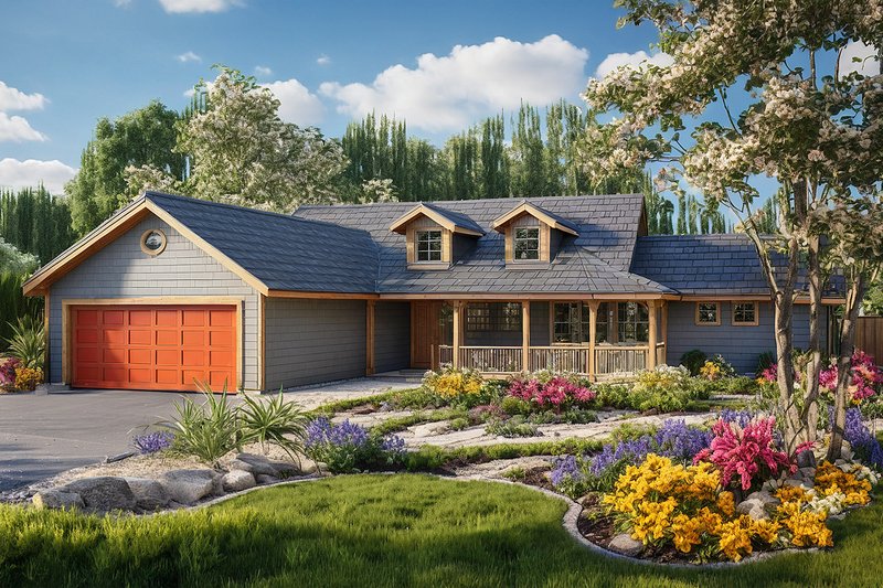 Dream House Plan - Traditional Exterior - Front Elevation Plan #124-495