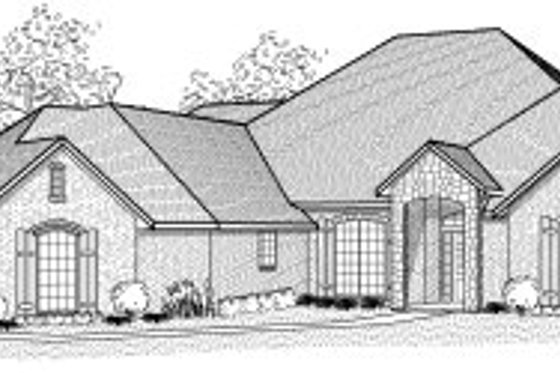 Exterior - Front Elevation for Traditional House Plan #65-456 - 3 bed, 3 bath