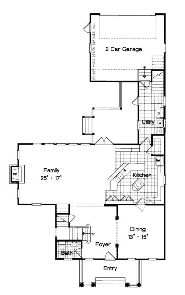 Home Plan - Classical Floor Plan - Main Floor Plan #417-702