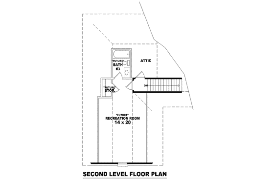Floor Plan - Other Floor for European House Plan #81-1451 - 3 bed, 2 bath