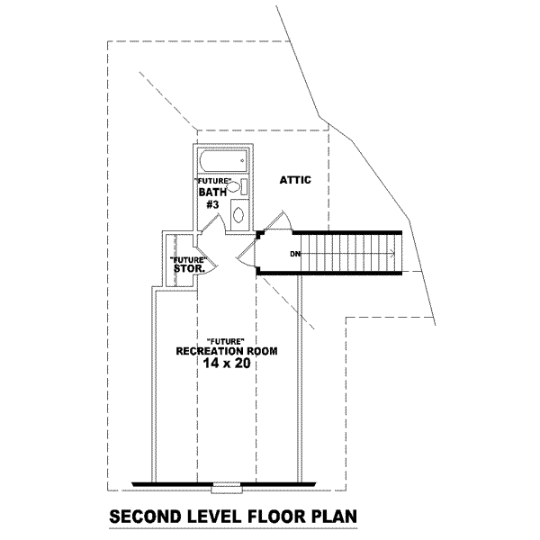 Floor Plan - Other Floor for European House Plan #81-1451 - 3 bed, 2 bath