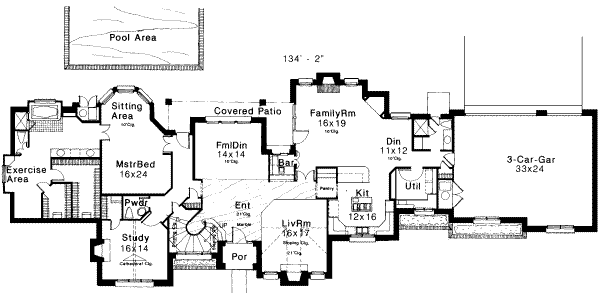 European Floor Plan - Main Floor Plan #310-153
