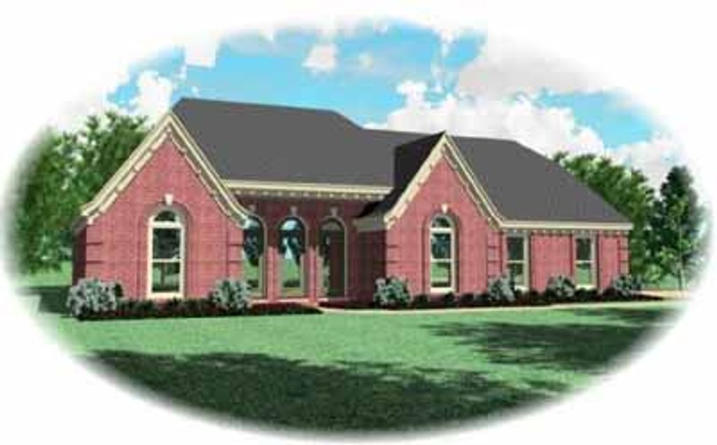 Exterior - Front Elevation 2 for Traditional House Plan #81-323 - 3 bed, 2 bath