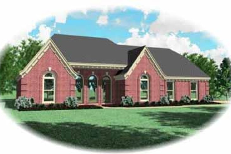 Exterior - Front Elevation 2 for Traditional House Plan #81-323 - 3 bed, 2 bath
